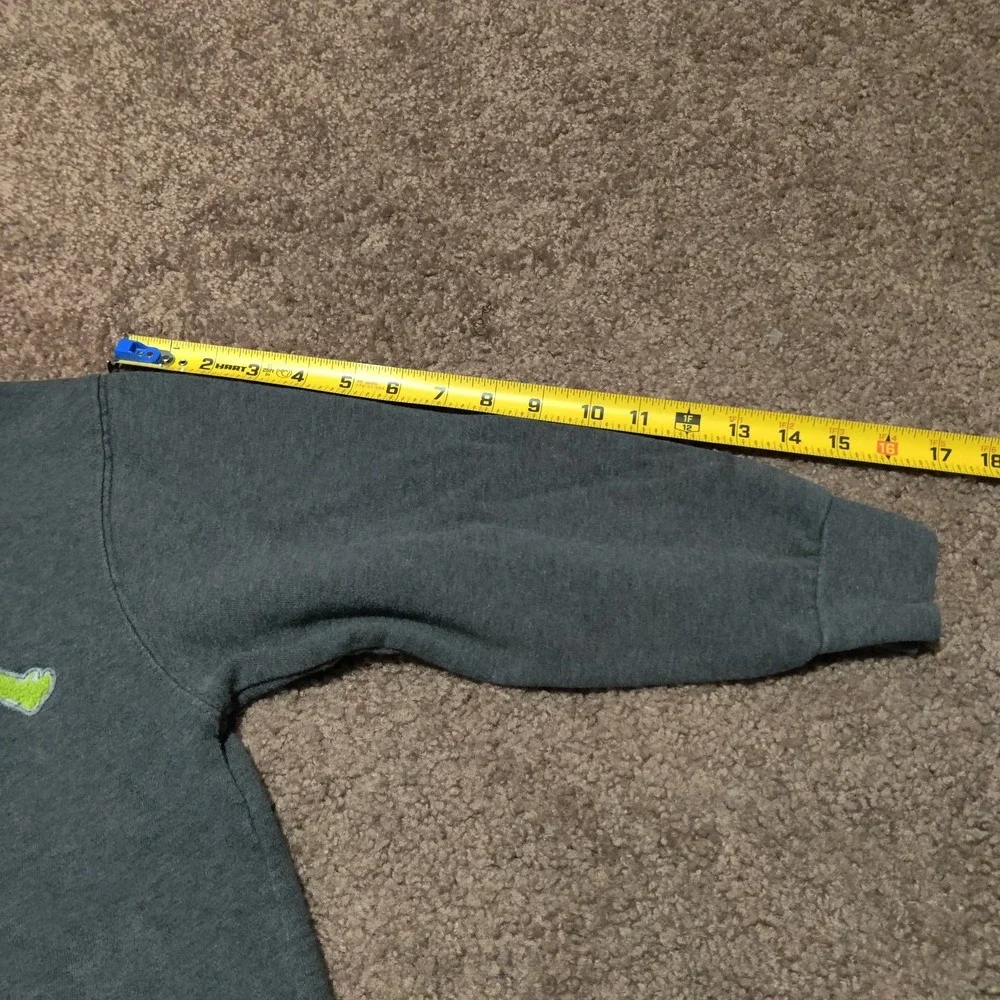 Nike Jordan Jacket Boys Kids Size‎ Medium Gray Green Full Zip Hoodie Sweatshirt